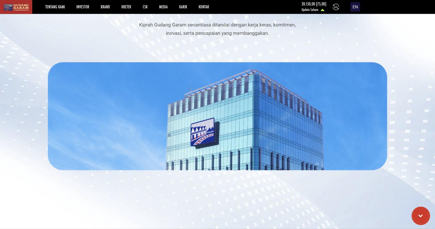Gudang Garam Website — image 2