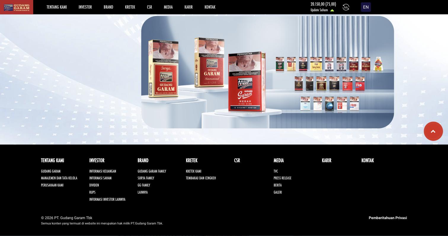 Gudang Garam Website — image 3